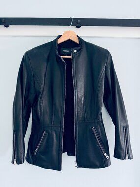 Mackage Leather Jacket – Tailored Fit – Black – Excellent Condition